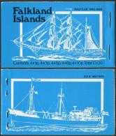 Falkland 260 Five Panes Booklet,blue.MNH.Michel (255-264) MH. Mail Ships,1978. - Islas Malvinas