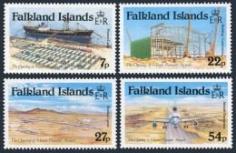 Falkland 425-428, MNH. Michel 423-426. Mount Pleasant Airport, 1985. Ships. - Falkland