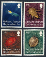 Falkland Depend 1L76-1L79, MNH. Michel 121-124. Crustacean, 1984. - Islas Malvinas