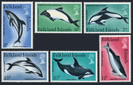 Falkland 298-303, MNH. Michel 295-300. Dolphins, Whales, 1980. - Falkland