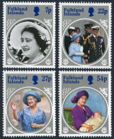 Falkland 420-424, MNH. Michel 427-430,Bl.5. Queen Mother 85th Birthday, 1985. - Falklandinseln