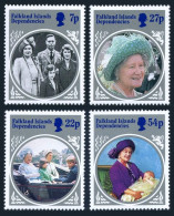 Falkland Depend 1L92-96,MNH. Mi 133-136,Bl.2. Queen Mother, 85th Birthday, 1985. - Falklandeilanden