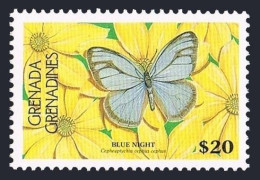 Grenada Gren 681a,MNH.Michel 776C Perf 12.5x12. Butterflies 1986.Blue Night. - Grenade (1974-...)