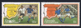 Grenada Gren 516-517,MNH.Mi 526-527. World Soccer Cup Spain-1982.Italy Champions - Grenade (1974-...)