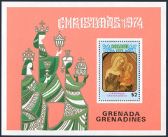 Grenada Gren 40,MNH.Michel Bl.5. Christmas 1974.Virgin & Child,Niccolo Di Pietro - Grenade (1974-...)