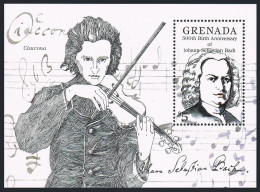 Grenada 1316,MNH.Michel 1407,Bl.144. Johan Sebastian Bach,1985. - Grenade (1974-...)