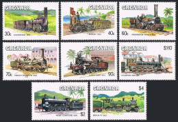 Grenada 1232-1241,MNH.Michel 1325-1332,Bl.132-133. 19 Century Locomotives,1984. - Grenade (1974-...)