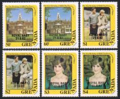 Grenada 1115A-1119,MNH.Michel 1160-65,Bl.106. Birth Of Prince William Of Whales. - Grenade (1974-...)