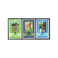 Grenada 917-919,920,MNH.Michel 963-965,Bl.82. IYC-1979.Cricket,Baseball,Rocket. - Grenada (1974-...)