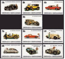 Grenada Gren 544-553, MNH. Michel 554-563. Classic Automobiles, 1983. - Grenada (1974-...)