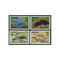 Grenada 1211-1214,MNH.Michel 1299-1302. WWF 1984.Coral Reef Fish. - Grenada (1974-...)