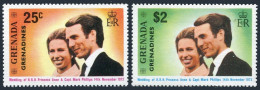 Grenada Gren 1-2,2a,MNH.Mi 1-2,3-4 Bl.1. Princess Anne & Mark Phillips Wedding. - Grenada (1974-...)