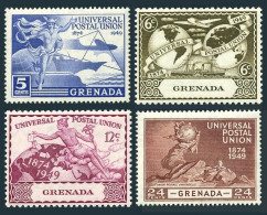 Grenada 147-150, Hinged. Michel 139-142. UPU-75, 1949. Mercury, Communications. - Grenade (1974-...)