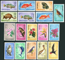 Grenada C3-C19 AIR MAIL,MNH.Michel 454-470. Fish,Toad,Boa,Animals,Birds,1972. - Grenade (1974-...)