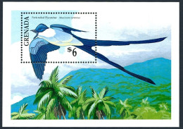 Grenada 1885, MNH. Michel 2176 Bl.258. Fork-tailed Flycatcher, 1990. - Grenada (1974-...)