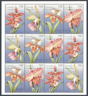 Grenada Gren 1831-1832 Sheets,MNH.Mi 2546-2261 Bogens. Flowers 1996. Insects. - Grenada (1974-...)