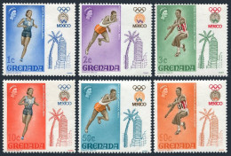 Grenada 280-285, MNH. Michel 271-276. Olympics Mexico-1968 .Gold Medals Winners. - Grenada (1974-...)