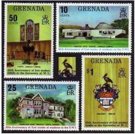 Grenada 542-546, MNH. Michel 569-572, Bl.73. University Of West Indies,25, 1974. - Grenade (1974-...)