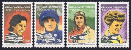 Grenada Gren 445-448, 449, MNH. Women Pilots, 1981. Jonson, Laroshe, Tereshkova, - Grenade (1974-...)