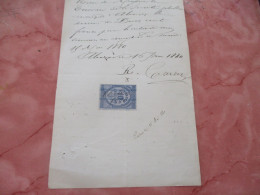 ROSE CARON OPERA CHANTEUSE LYRIQUE  QUITTANCE MANUSCITE TIMBRE FISCAL 1885 CONCERCERT A ALENCON AUTOGRAPHE - Manuscritos