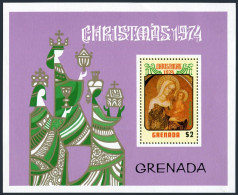 Grenada 582, MNH. Mi Bl.38. Christmas 1974. Madonna & Child By Niccolo Di Pietro - Grenada (1974-...)
