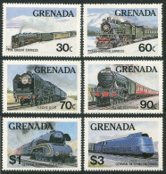 Grenada 1120-1125, MNH. Michel 1153-1158. Locomotives, 1982. National Railways. - Grenada (1974-...)