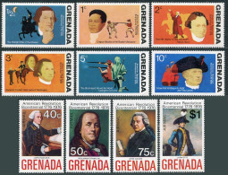 Grenada 628-635,C29-C32, MNH. Mi 657-668,Bl.42-43. USA-200, 1976. Leaders, Flags - Grenade (1974-...)