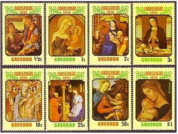 Grenada 574-582,MNH.Michel 602-609,Bl.38. Madonna And Child By Botticelli,Pietro - Grenade (1974-...)
