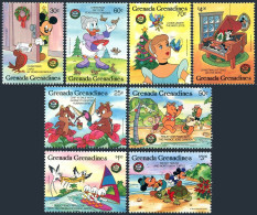 Grenada Gren 792-799, MNH. Mi 802-809. Christmas-1986. Disney. Birds,Mouse,Cats. - Grenada (1974-...)