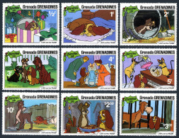 Grenada Gren 450-458, MNH. Michel 460-468. Walt Disney, Lady Of The Tramp, 1991. - Grenade (1974-...)