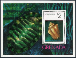 Grenada 659, MNH. Michel Bl.46. Shell 1975. - Grenade (1974-...)