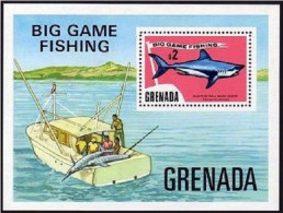 Grenada 611, MNH. Michel Bl.38. Big Game Fishing, 1975. - Grenada (1974-...)