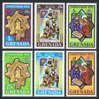 Grenada 475-481, MNH. Mi 500-505, Bl.27. Christmas 1972. Virgin, Child Crosier, - Grenade (1974-...)