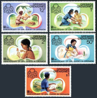 Grenada Gren 161-165,166,MNH.Michel 165-169,Bl.19. Girl Guides 1976.Butterfly, - Grenade (1974-...)