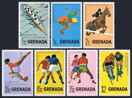 Grenada 668-674, 675, MNH. Mi 701-707,Bl.48. Pan American Games, 1975. Yachting. - Grenada (1974-...)
