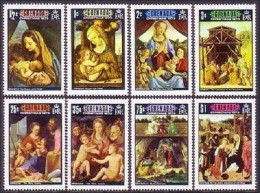 Grenada 519-526,527, MNH. Christmas 1973.Maratti,Crivelli,Verrocchio,Botticelli, - Grenade (1974-...)