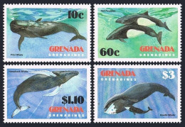 Grenada Gren 529-532,533,MNH.Michel 539-542,Bl.71 Whales 1983.Porpoise,Dolphins. - Grenade (1974-...)
