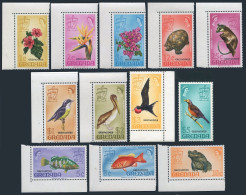 Grenada Gren 3-14,MNH.Michel 5-16.  Flowers, Birds, Turtle, Fish, Mammals. 1974. - Grenade (1974-...)