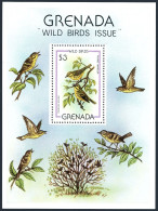 Grenada 989, MNH. Michel 1030 Bl.89. Prarie Warblers, 1980. - Grenada (1974-...)