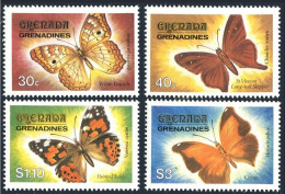 Grenada Gren 480-483, 484 Sheet, MNH. Mi 490-493, 494 Bl.63. Butterflies 1982. - Grenada (1974-...)