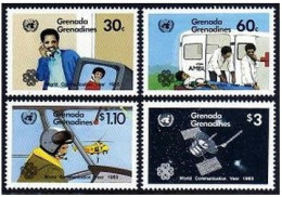 Grenada Gren 539-542, MNH. Michel 549-552. WCY-1983. Audio & Video, Ambulance, - Grenada (1974-...)