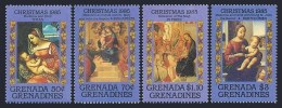 Grenada Gren 722-725, MNH. Michel 731-734. Christmas 1985. Titian, Botticelli. - Grenada (1974-...)