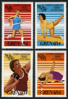 Grenada B6-B9, MNH. Mi 1538-1541. Olympics Seoul-1988. Pole Vault, Swimming, - Grenada (1974-...)