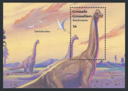Grenada Grenadines 1644 Sheet, MNH. Michel Bl.300. Dinosaurs 1994. Brachiosaurus - Grenada (1974-...)