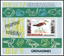 Grenada Gren 349, MNH. Michel Bl.45. Marine Wildlife 1979. Collared Plover. - Grenade (1974-...)