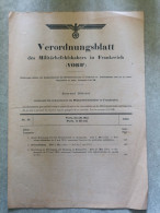 39/45 Verordnungsblatt Des Militärsbefehlshaber In Frankreich. Journal Officiel. 25 Mai 1941 - Documenten