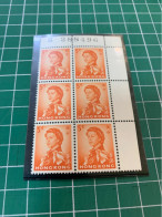 Hong Kong Stamp 1962 Block Of Six Numbers MNH - Other & Unclassified