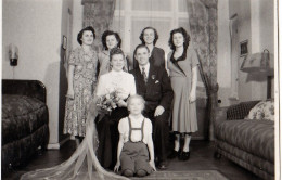 3 Alte Fotos Vintage .Hochzeit. Um 1955. (  B13  ) - Anonymous Persons