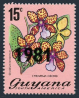 Guyana 351 Surcharged 1981,MNH.Michel 651. Christmas Orchid. - Guyana (1966-...)