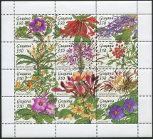 Guyana 2790 Sheet, MNH. Michel . Tropical Flowers, 1994. - Guyane (1966-...)